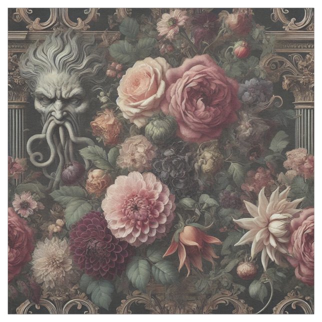 Bloometerns sermon - Gothic Påstående Tile Tyg (Provkarta)