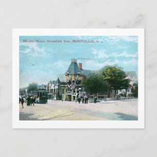 Bloomfield Ave., Montclair NJ 1908 Vintage Vykort