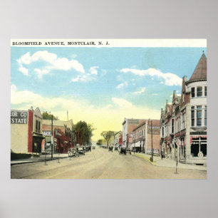 Bloomfield Ave., Montclair NJ vintage Poster