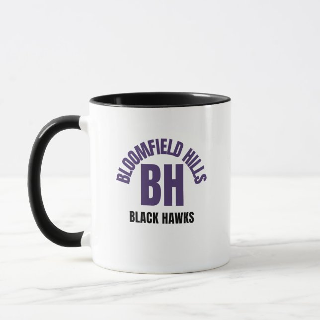 Bloomfield Backe High School Michigan Coffee Mugg (Vänster)