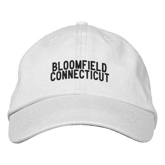 BLOOMFIELD Connecticut  Hatt Broderad Keps (Framsida)