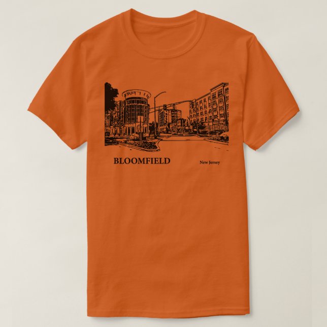 Bloomfield New jersey 3 T Shirt (Design framsida)