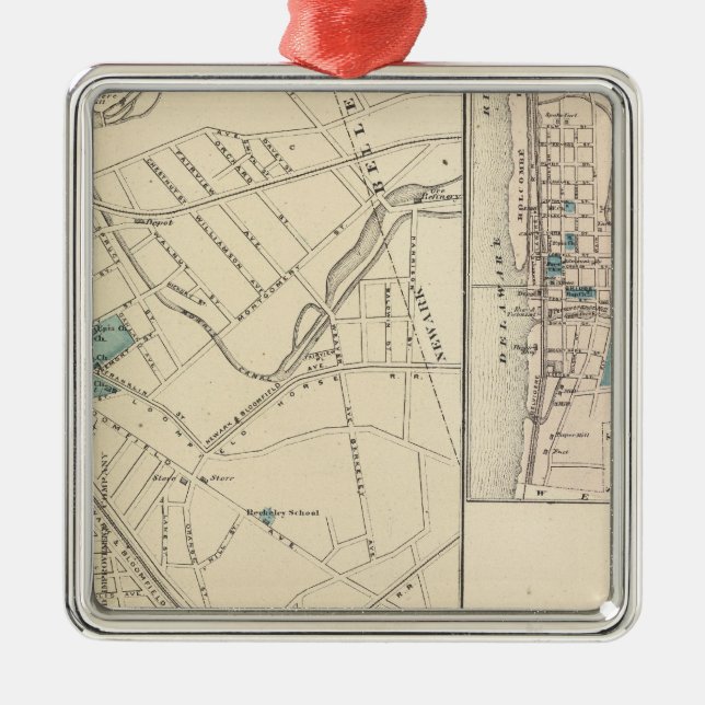 Bloomfield NJ Julgransprydnad Metall (Framsidan)