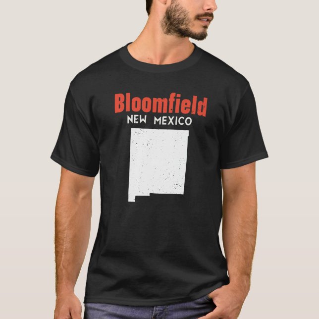 Bloomfield USA: s delstat Amerika reser New Mexica T Shirt (Framsida)