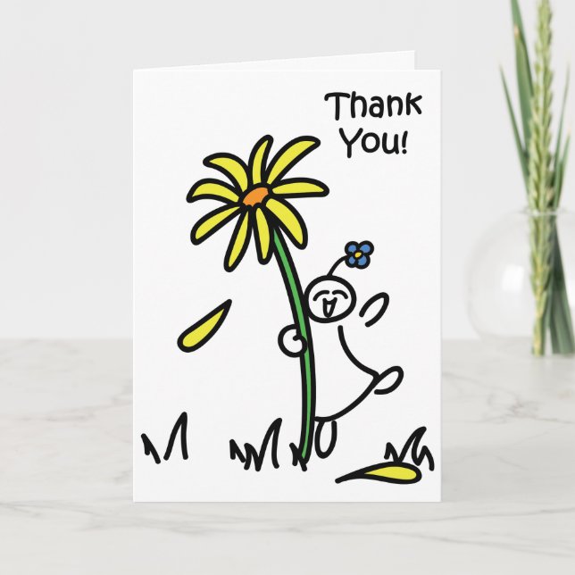 Bloomin fantastisktack tack kort (Framsida)