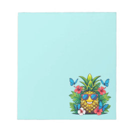 Blooming ananas Butterfly Hibiscus Anteckningsblock