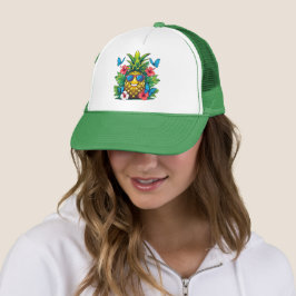 Blooming ananas Butterfly Hibiscus Keps