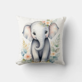 Blooming Baby Elephant Kudde