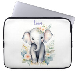 Blooming Baby Elephant Laptop Fodral