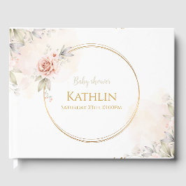 Blooming Baby Shower Invitation Gästböcker