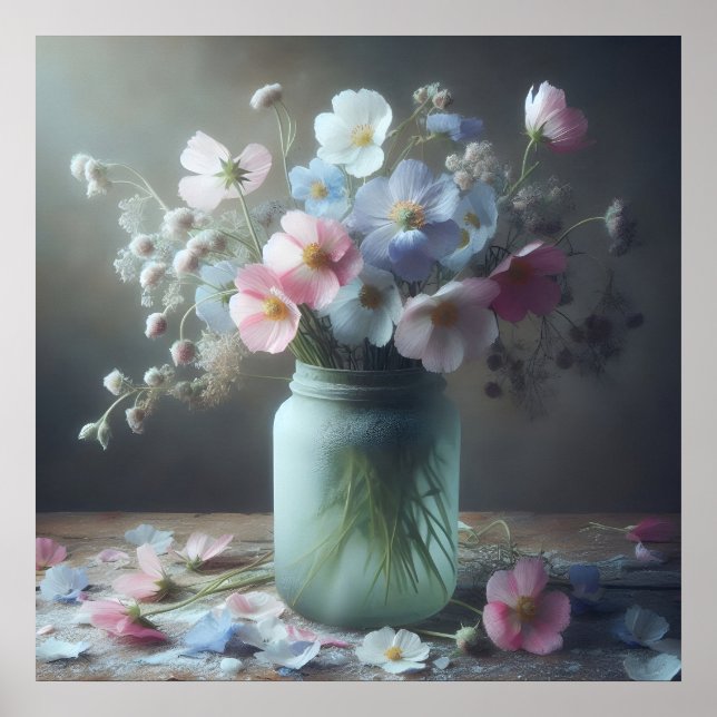 Blooming Beauty A Burk Fullt of Flowers Poster (Framsidan)