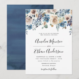 Blooming Beauty | Bröllopsinbjudan till Blommigt Inbjudningar