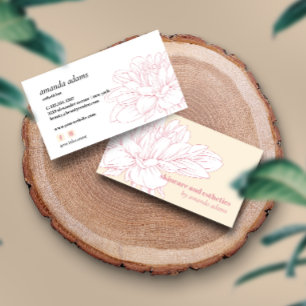 Blooming Beauty Rosa av Cream Skincare Visitkort