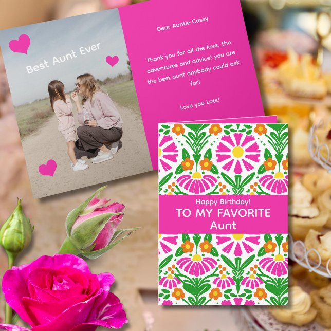 Blooming Birthday Wishes! To Favorite Aunt Kort (Skapare uppladdad)