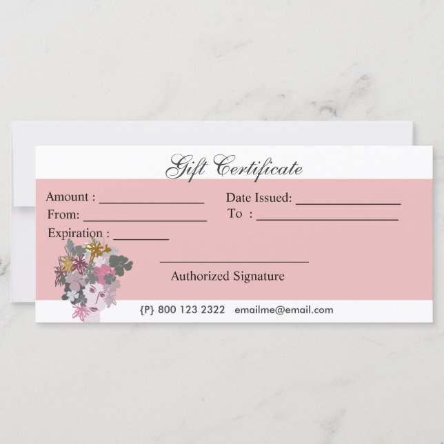 Blooming Blommigt Goddess Womans Ansikte Blommigt  (Framsida)