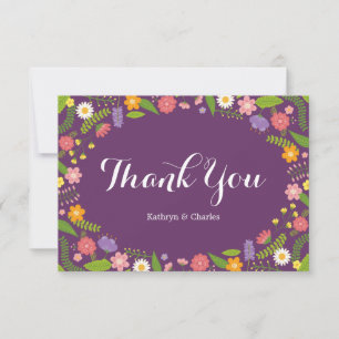 Blooming Blommigt Ram Rustic Garden Wedding Tack Kort