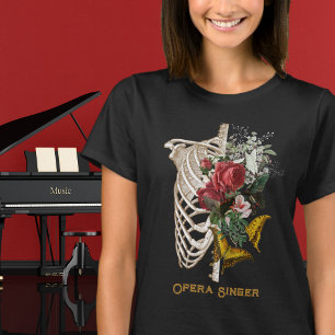 Blooming Bones Opera Singer Anpassade T-Shirt
