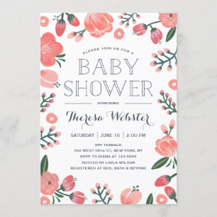 Blooming Botanicals Inbjudan till babyvisningspr