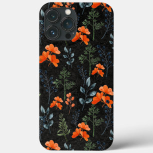 Blooming Botanicals Orange Blommigt Grönt Gren