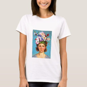 "Blooming Bouffant" Anna - Art & Blommigt Society T Shirt