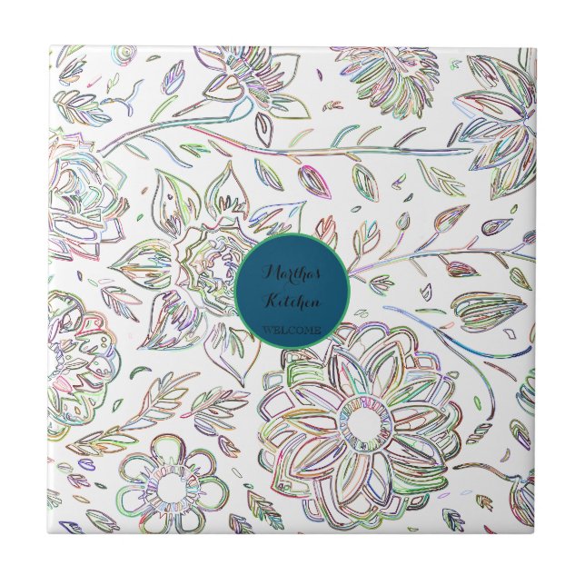 Blooming Bouquet Kakelplatta (Framsidan)