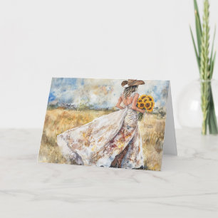 Blooming Bride Celebring Kärlek och Joy Kort