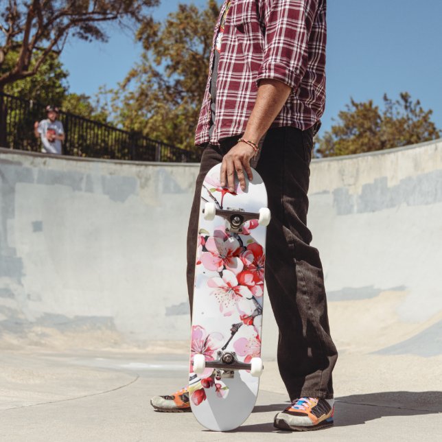 Blooming Cherry Gren Mini Skateboard Bräda 18,5 Cm (Utomhus 2)