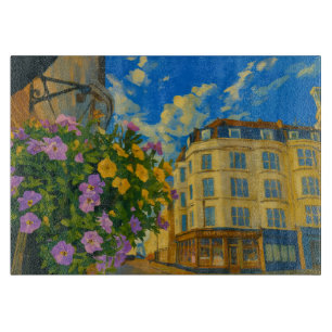 Blooming Corner - Vibrant European Street