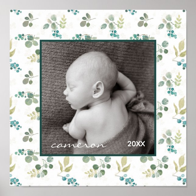 Blooming Delight Mönster Poster (Framsidan)