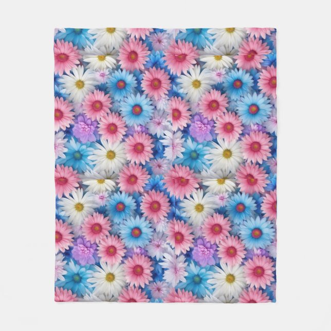 Blooming Dreams: Cozy Floral Fleece Blanket (Framsidan)