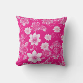 Blooming Elegance: Blommigt Dekorativ kudde