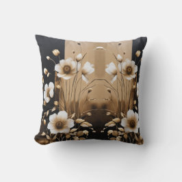 Blooming Elegance: Blommigt Dekorativ kudde