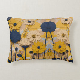 Blooming Elegance: Blommigt Dekorativ kudde