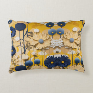 Blooming Elegance: Blommigt Dekorativ kudde