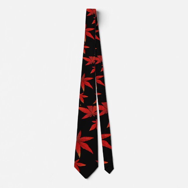 "Blooming Elegance: Blommigt Print Necktie" Slips (Framsida)