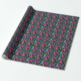 Blooming flower garden chic floral foliage presentpapper