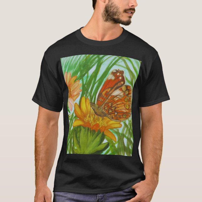 Blooming flower garden t shirt (Framsida)