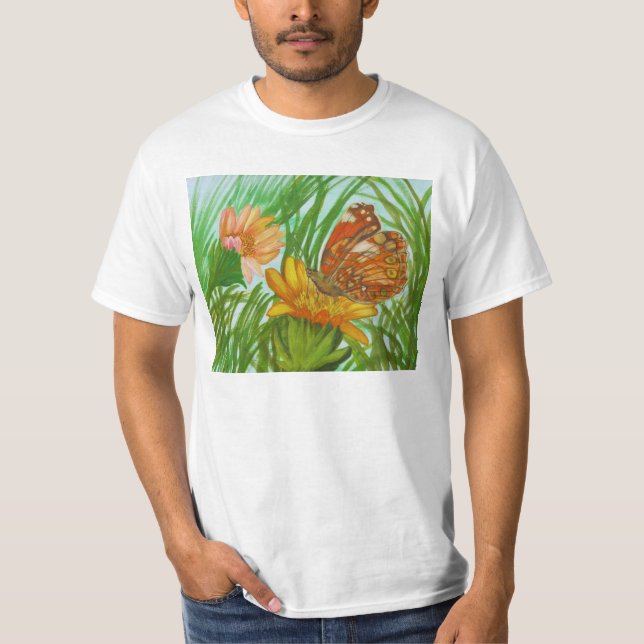 Blooming flower garden t shirt (Framsida)