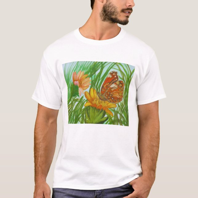 Blooming flower garden t shirt (Framsida)