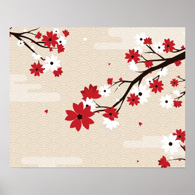 Blooming flowers poster (Framsidan)