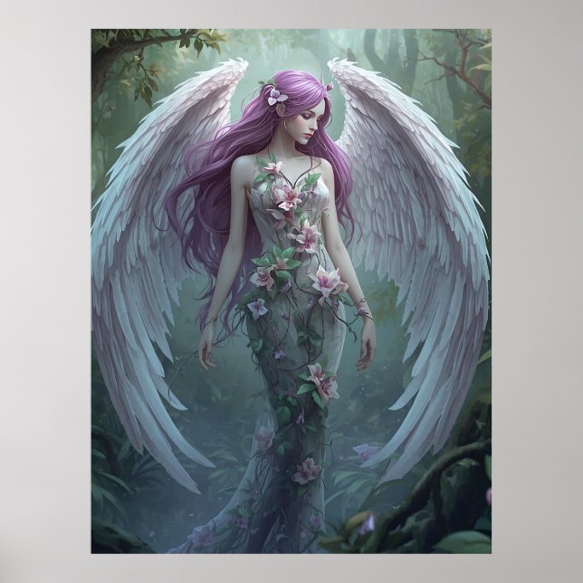 Blooming Forest Angel Poster (Framsidan)