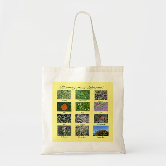 Blooming från Kalifornien! Tote Bag Tygkasse (Framsidan)