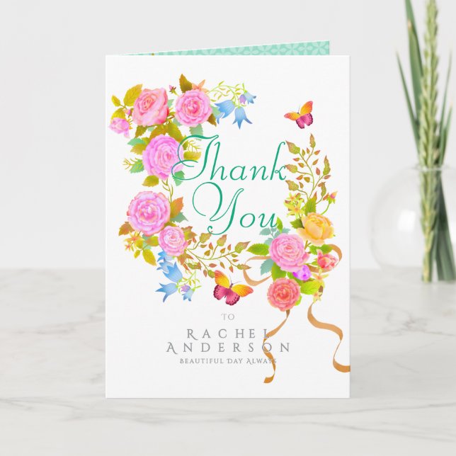 Blooming Garden Tack Helgkort (Framsida)