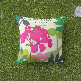 Blooming Geraniums Florist Garden Party Kudde