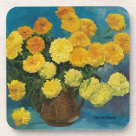 Blooming Gult Marigolds Underlägg