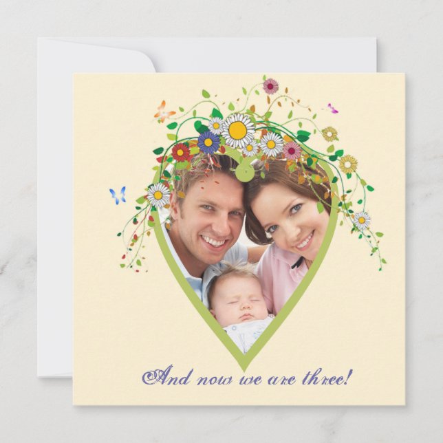 Blooming Heart - Anteckning om fotoadoption Meddelande (Framsida)