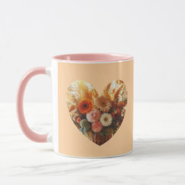 Blooming Heart Coffee Mugg (Gentle Flowers)