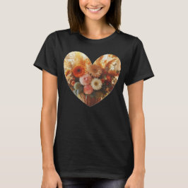 Blooming Heart No Text T-Shirt