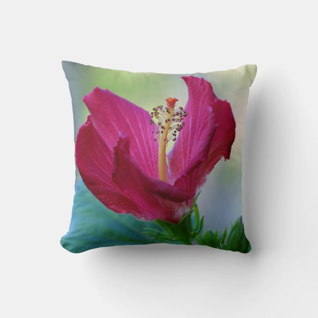 Blooming Hibiscus Pillow Kudde (Framsida)