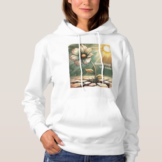 Blooming in Adversity – Floral Art T Shirt (Framsida)